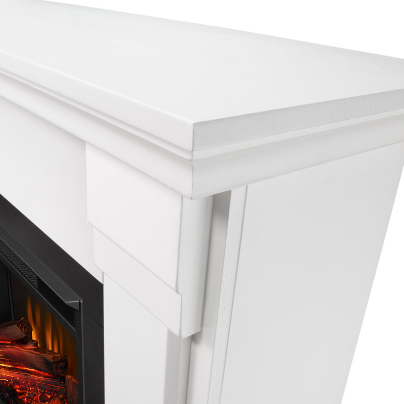Silverton 48" Electric Fireplace by Real Flame, White