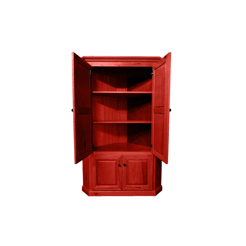 Duard 72'' Kitchen Pantry, Persimmon Red
