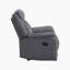 Fauteuil inclinable en microfibre polie avec passepoil contrastant et languette inclinable 39,5 po Solida-1663234123