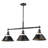 Weatherford 3 - Light Kitchen Island Pendant - Matte Black-1256758420-1245084344