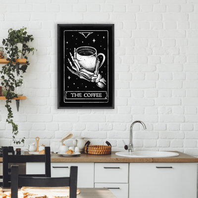 Cadre flottant The Coffee Tarot Card, design par EduEly Designs