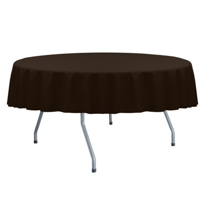 Yasser Khalil Solid Color Round Tablecloth