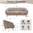 75'' Wide Modern Deep Seat Standard Sofa-514821327