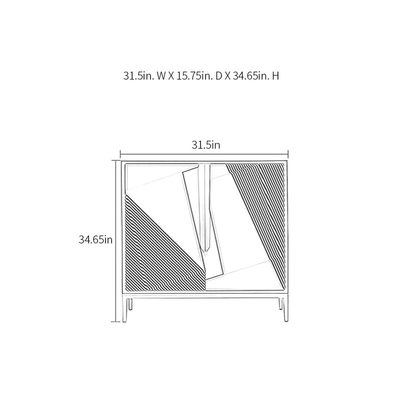 Modern Light Luxury Sideboard Cabinet