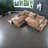 Large Modular Sofas For Living Room, Brown Chenille, Easy Setup