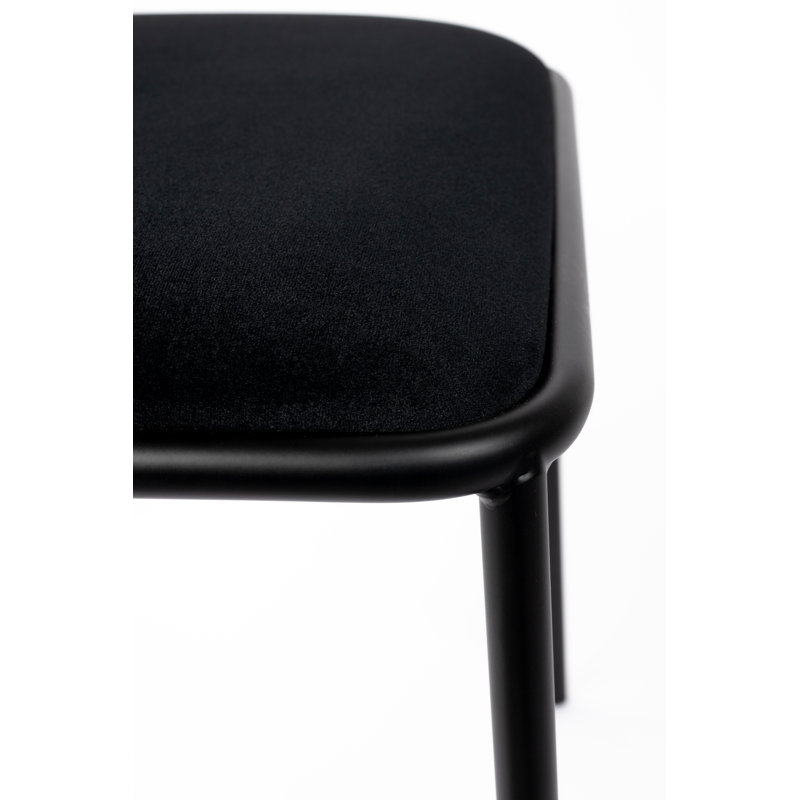 Alba Upholstered Arm Chair, Black
