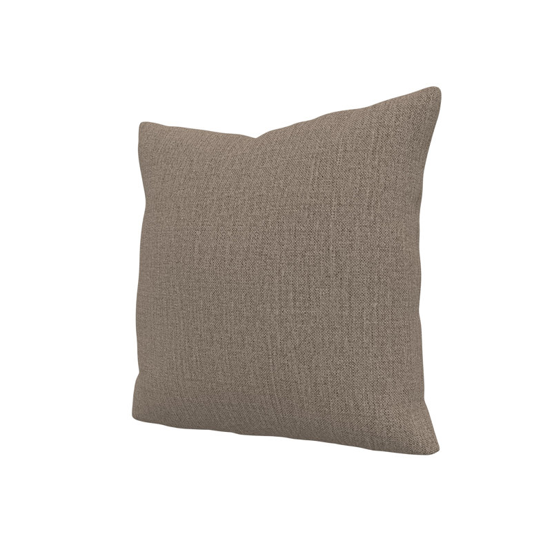 Gabi Sunbrella® Indoor/Outdoor Throw Pillow, Square 18", Cast Shale Sunbrella® Plainweave