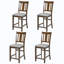 Chaises de salle à manger seulement, ensemble de chaises de salle à manger à hauteur de comptoir pour 4 personnes, chaise de cuisine avec siège rembourré