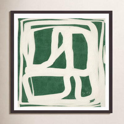 Green White Movement Painting by Ivy and I