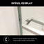 Paroi de douche coulissante demi-cadre l 48 po x H 76 po, 3/8 po (8 mm), chrome