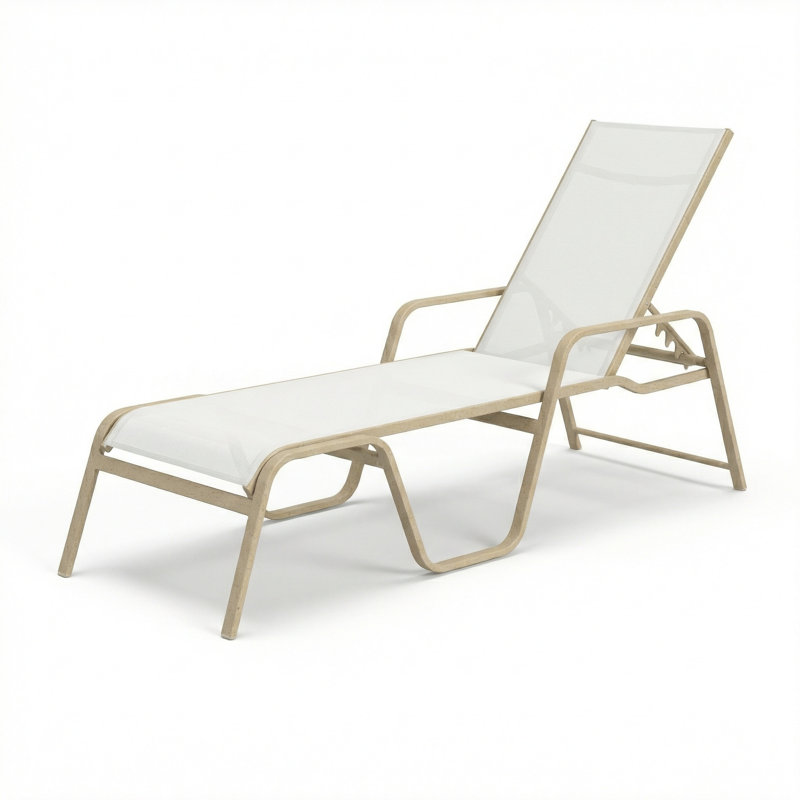 Chaise, White Sling/Sandea