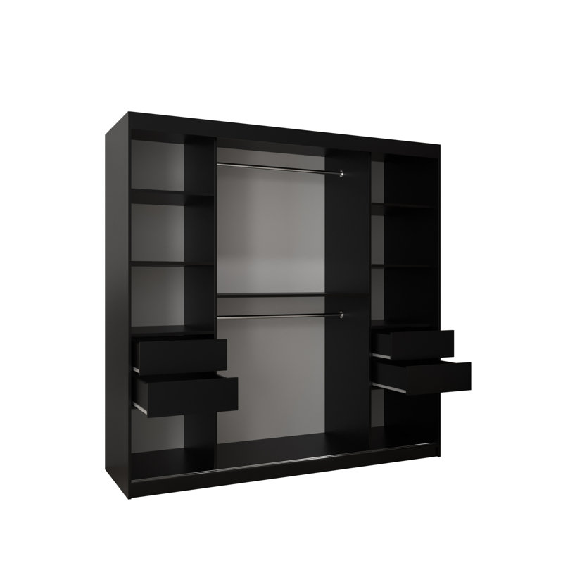 Longerich Manufactured Wood Drawer, Black