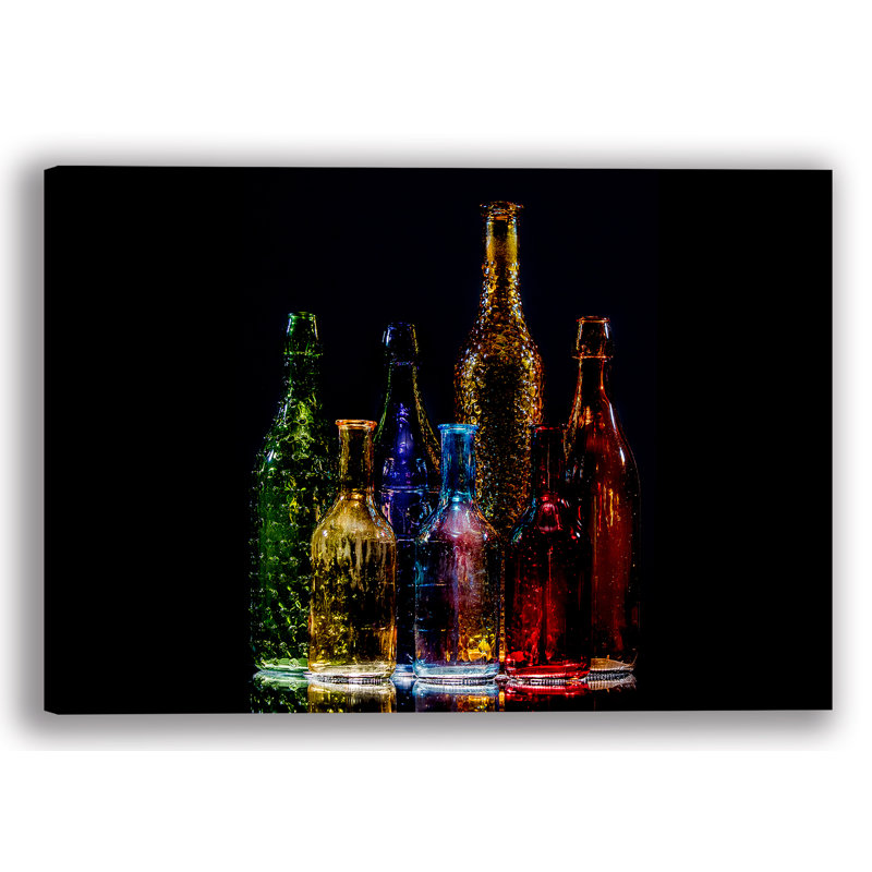 " Vibrant Glass Symphony ", 24" H x 36" W x 1.5" D