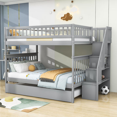 Igon Kids Full Over Full Bunk Bed with Trundle