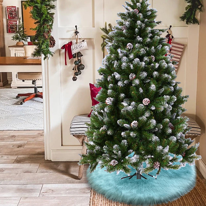 Tapis de Noël blanc, Light Blue