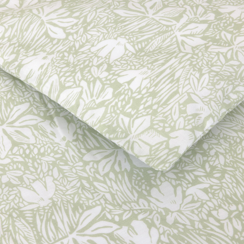 Capri Duvet Cover, Green, Queen Duvet Cover