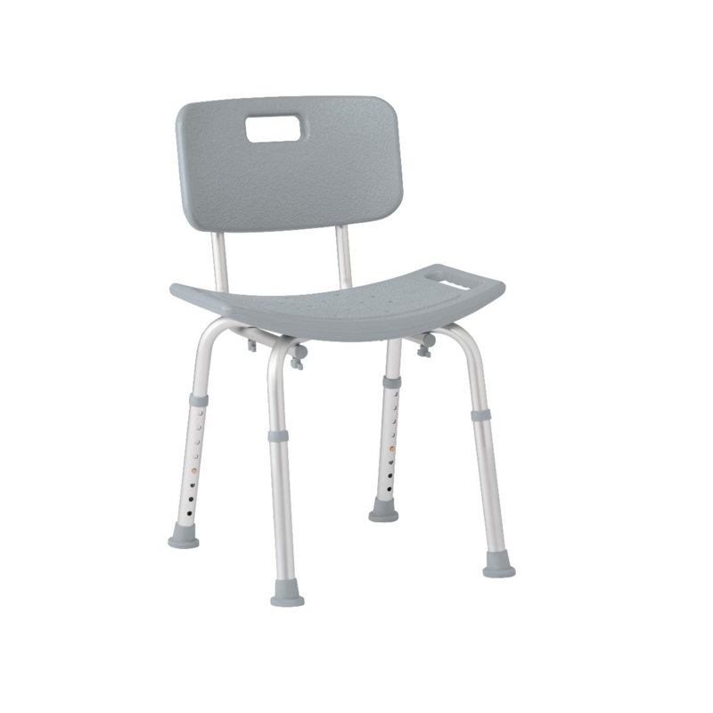 Aluminum Shower Chair With Back