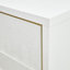 Commode 6 tiroirs Palm Gate - Blanc nuage