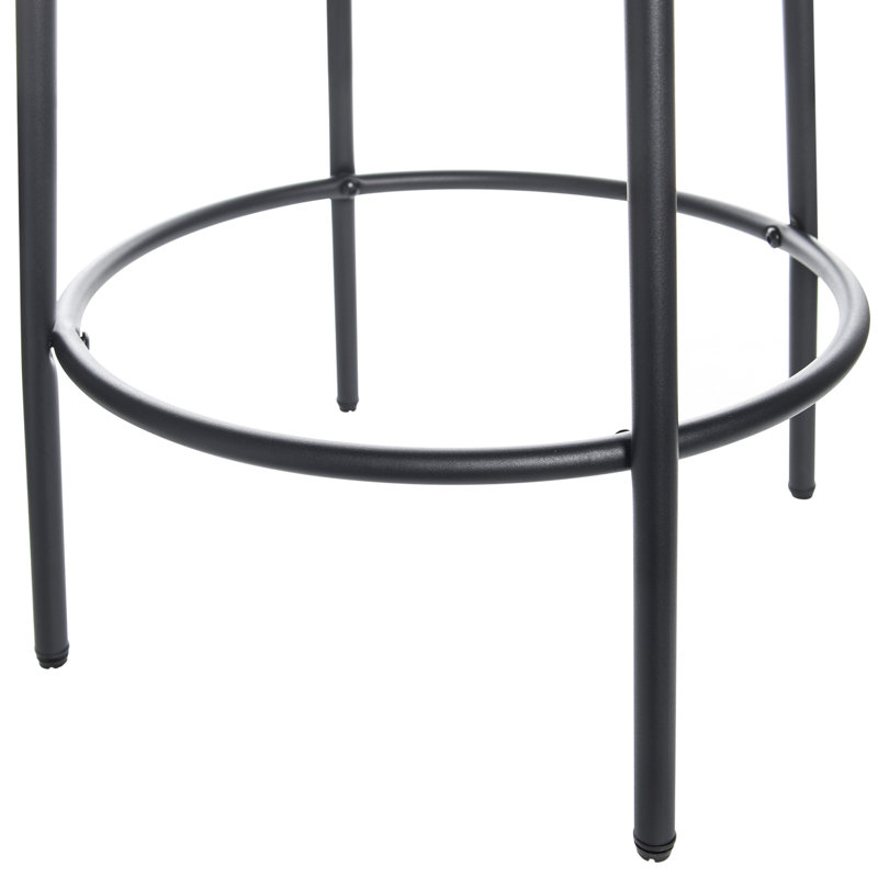 Tabouret Soloist - Coussin rembourré Boucle, Tabouret de comptoir (siège d'une hauteur de 26 p, Bleu ciel