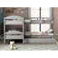 Lit simple superposé en forme de L avec lit gigogne gris-1222749301