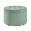 Repose-pieds de rangement rond capitonné de 22 po Stansell-40246548