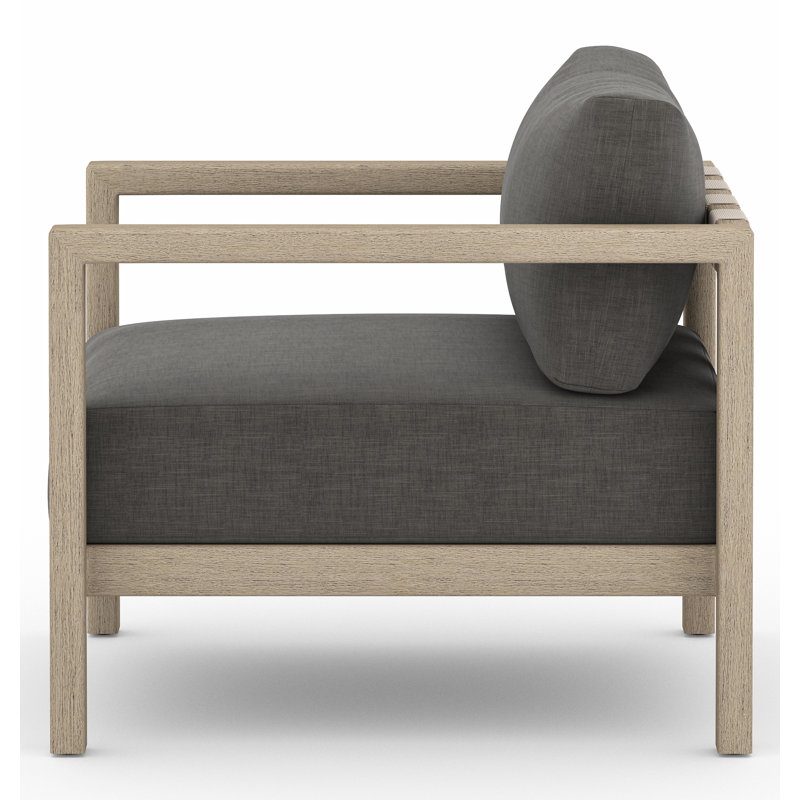 Sonoma Outdoor Teak Lounge Chair, Weathered Gray, Gray