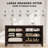 Serefina 54"W 6-Drawer Modern Dresser, Walnut Brown Wood Dresser with Solid Legs for Bedroom, Espresso Large Storage Double Dresser with Metal Handles Fits Closet or Hallway-276955822