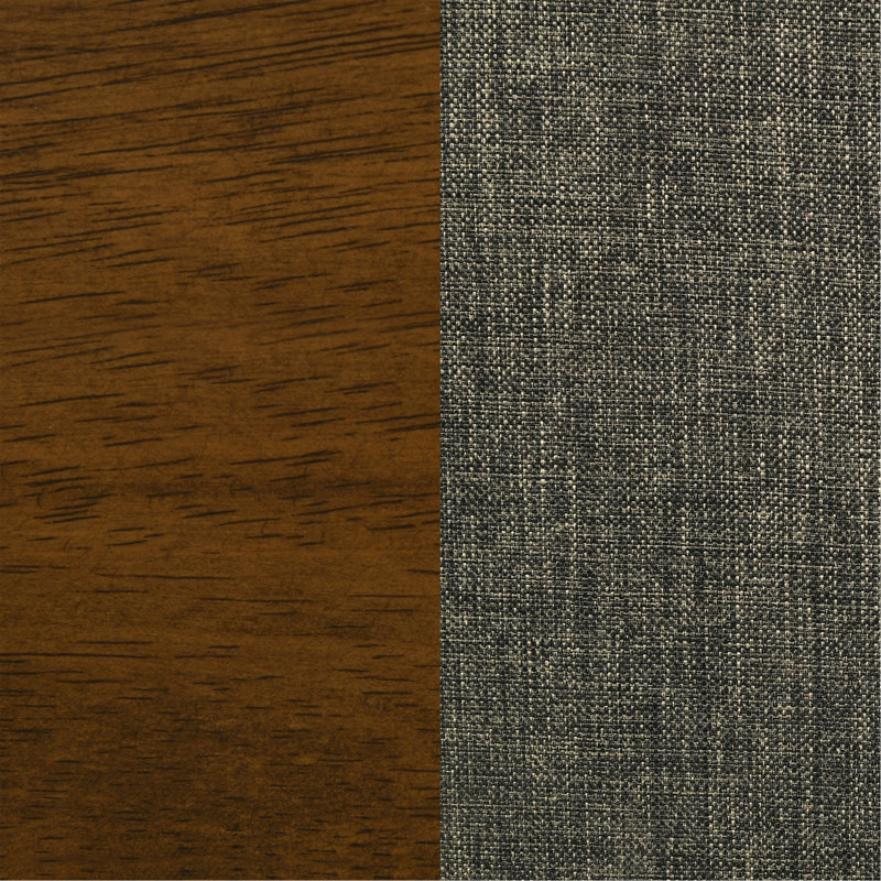 Grey And Dark Walnut 7-Piece Dining Set