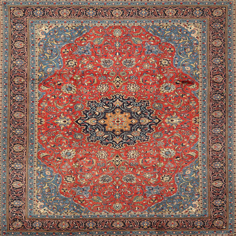 Cassandr Oriental Indoor Rug, Square 3'