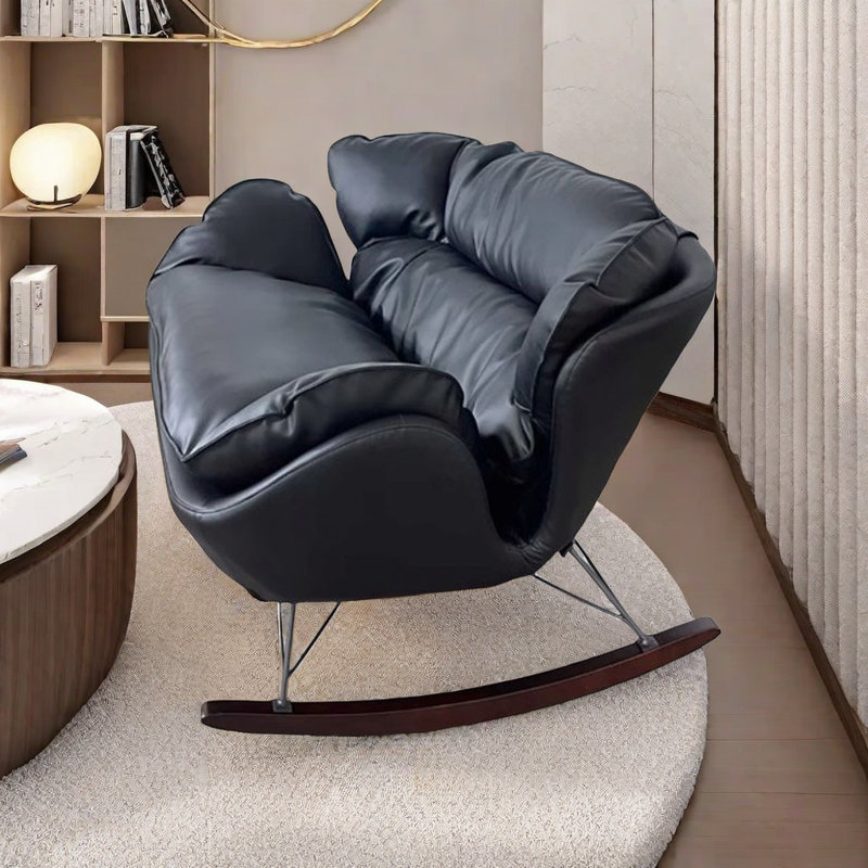 Chaise berçante de luxe italienne, Noir