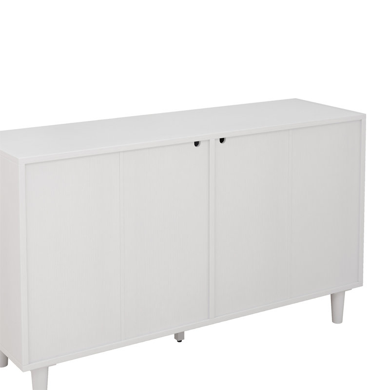 6-Drawers Rattan Storage Cabinet Rattan Drawer, White, 29.53" H x 43.31" W x 15.75" D