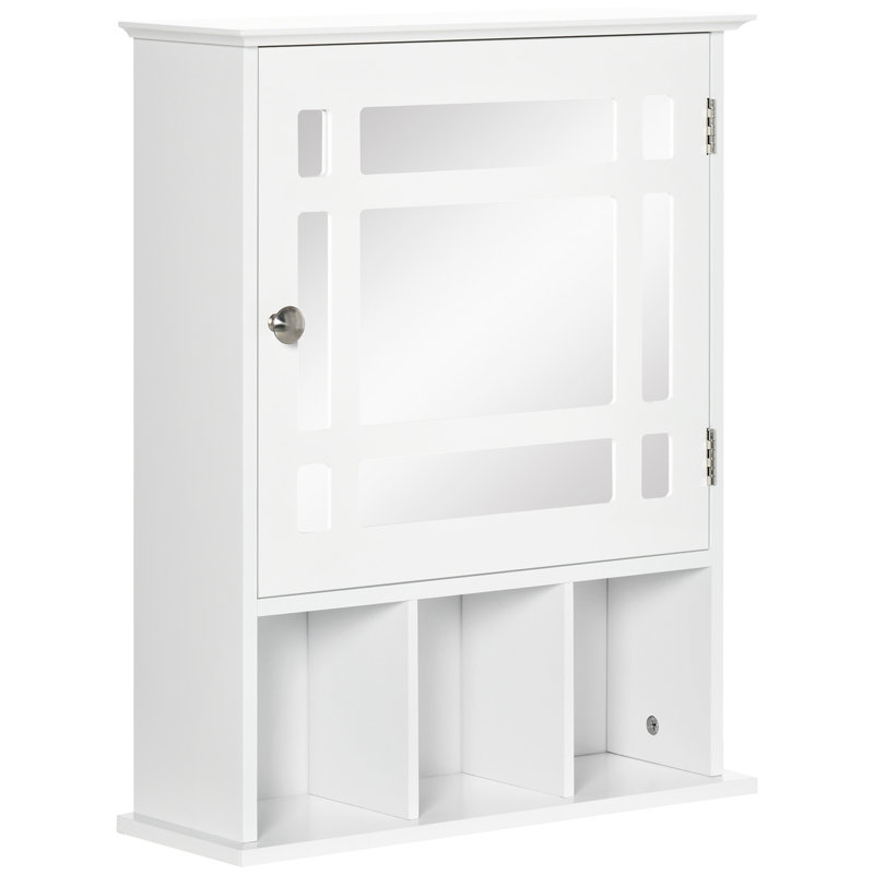 Armoire à pharmacie murale avec miroir Raqueal, Blanc