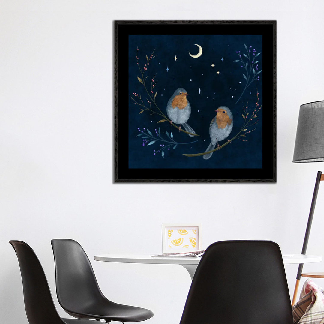 Birds And Berries by Episodic Drawing - Gallery-Wrapped Canvas Giclée on Canvas