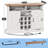 Gracie Oaks 47" Farmhouse Coffee Bar Cabinet With Floating Shelf-1870608045