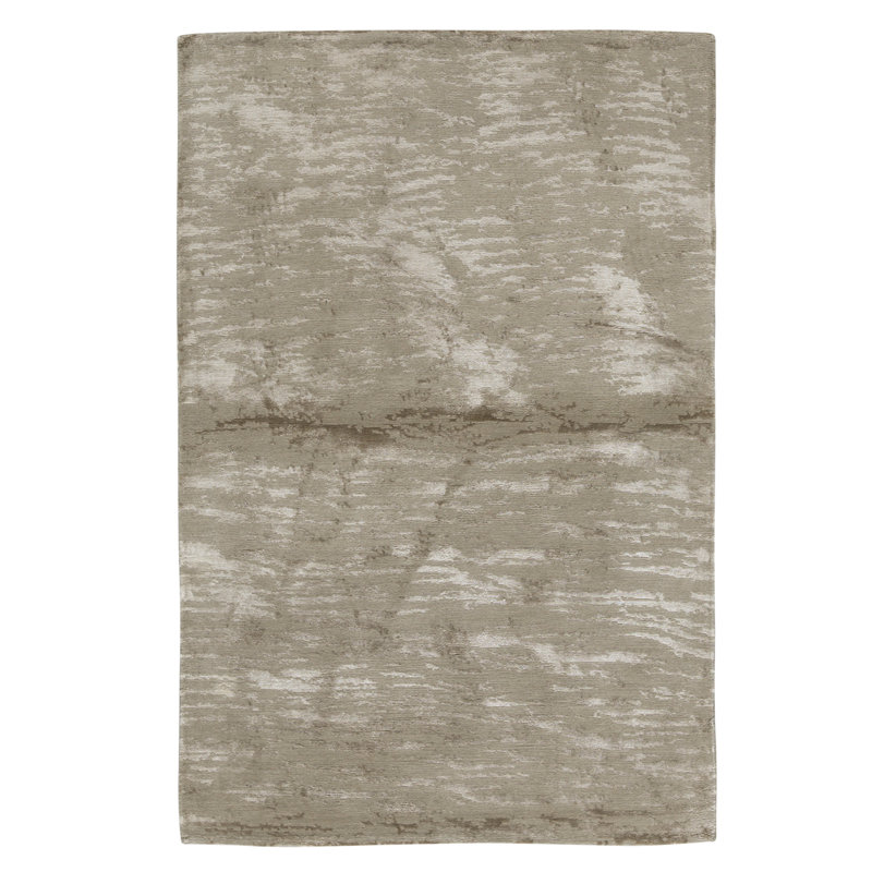 Hand Knotted Area Rug in Straw
