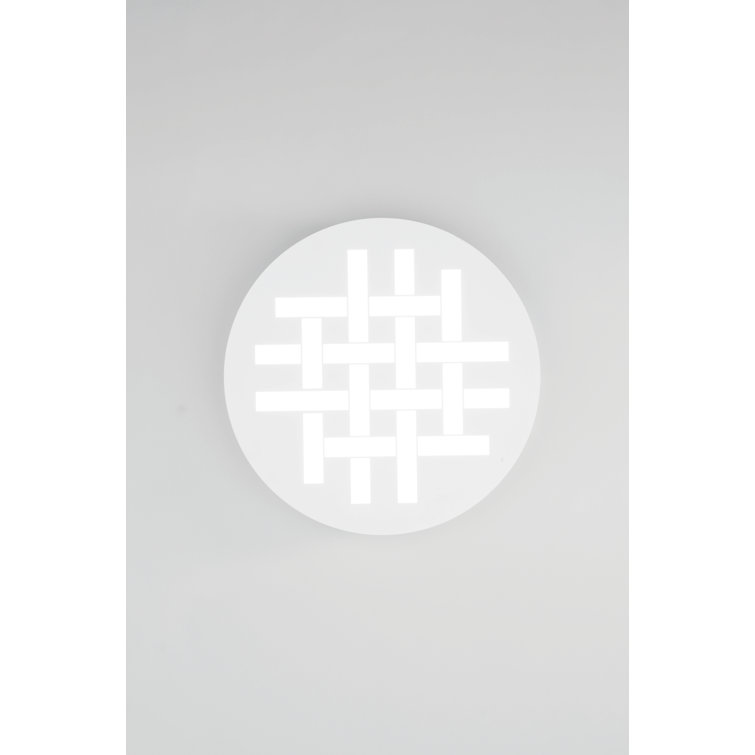 ELYOT LED Ceiling Light In White Metal With CCT Function 50 Cm.