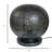 Luminaire de table globe perforé, noir
