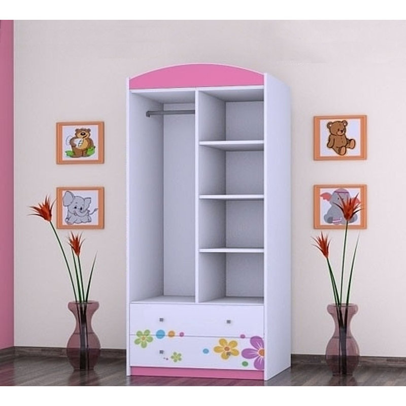 Witten 2 Door Wardrobe, Pink