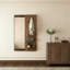 Miroir moderne complet avec tablettes ouvertes