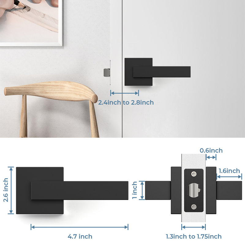 Black Passage (Hall & Closet) Door Lever