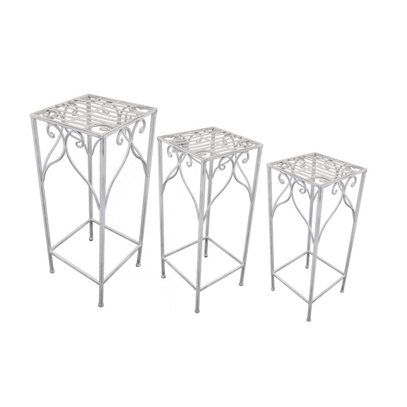 Lytham Metal Plant Stand, White