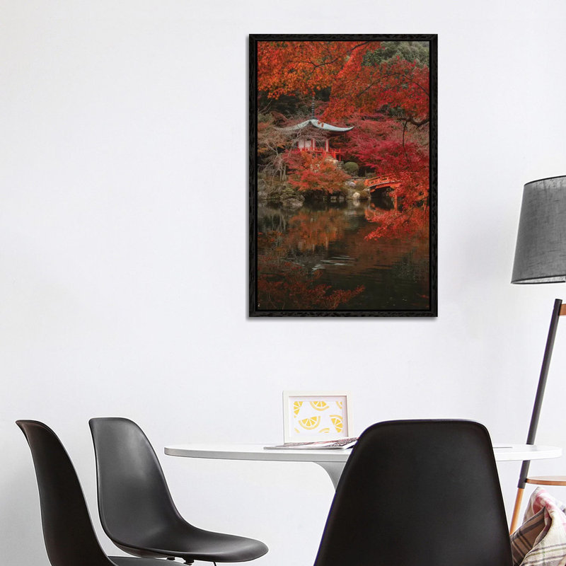 Autumn In Japan XXX by Daisuke Uematsu - Print on Canvas, 101.6cm H x 66.04cm W x 3.81cm D, Black Framed