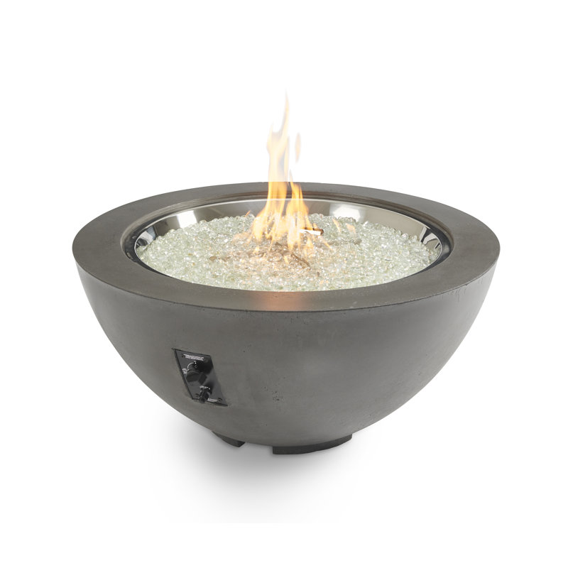 Monae Round Concrete Smokeless Fire Pit Table