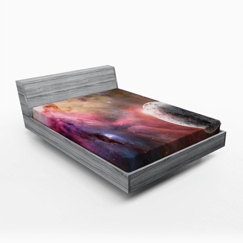 Microfiber Patterned Fitted Sheet, Full Fitted Sheet
