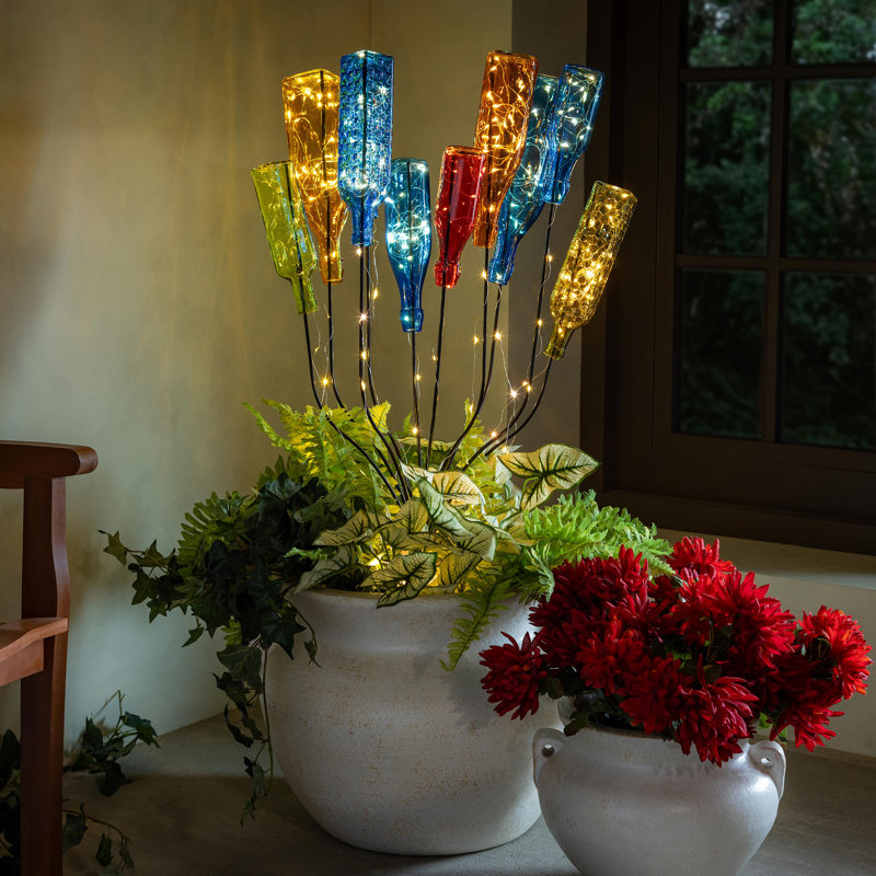 Metal Outdoor Bottle Tree Bush