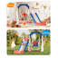 Portique 4 en 1 pour enfants avec anneau de basketball pour l'intérieur et l'extérieur-113398354
