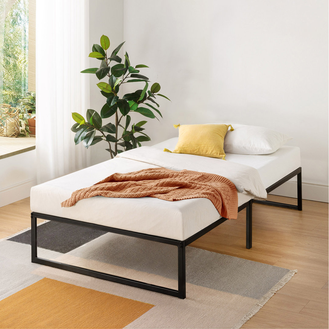 Myla 14'' Steel Platform Bed Mellow Mattress