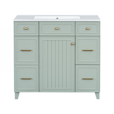 Meuble-lavabo 36 po avec lavabo en céramique