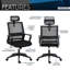 Chaise de bureau ergonomique avec support lombaire et appui-tête réglable