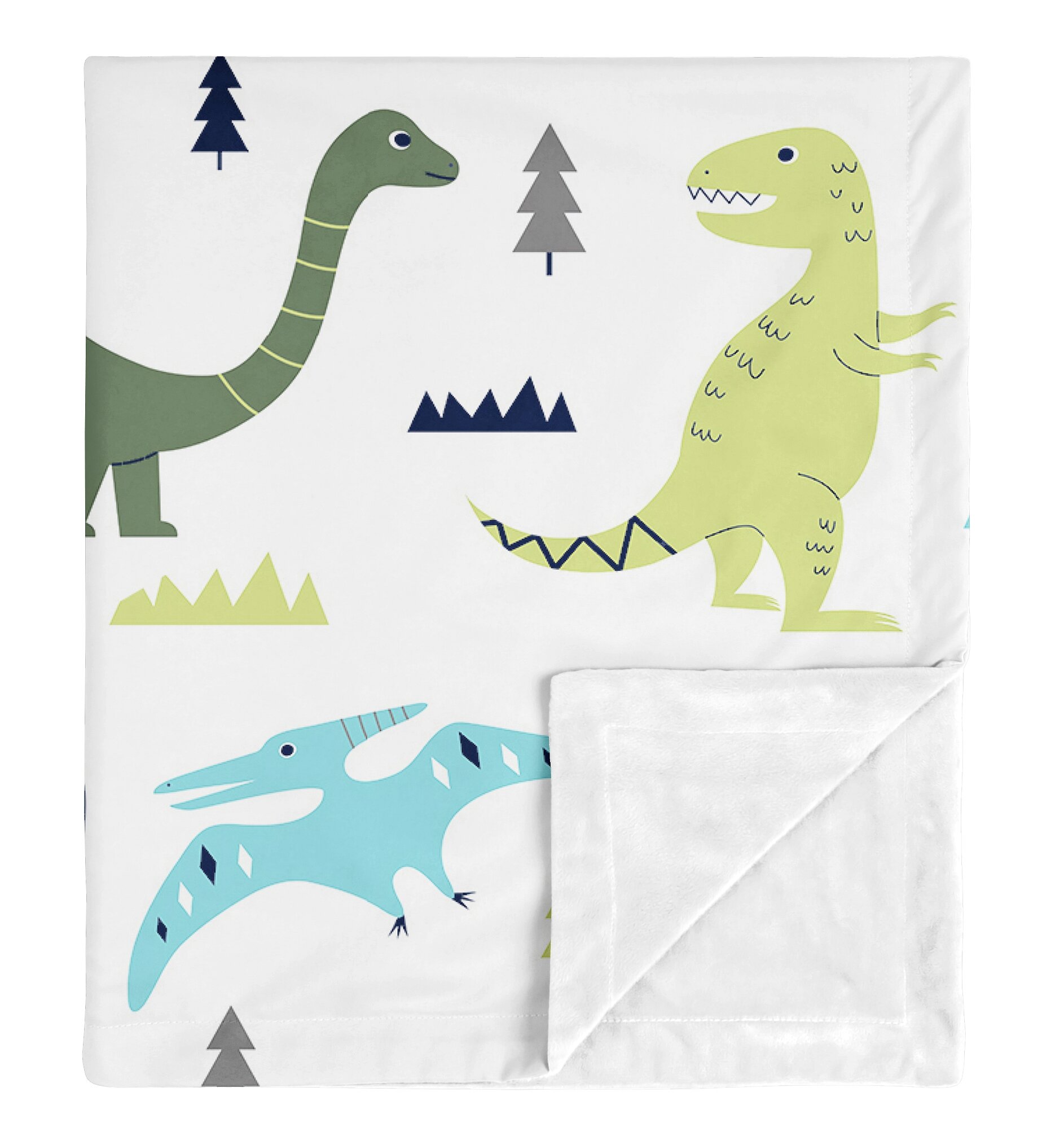 Sweet Jojo Designs Mod Dinosaur Security Baby Blanket & Reviews | Wayfair